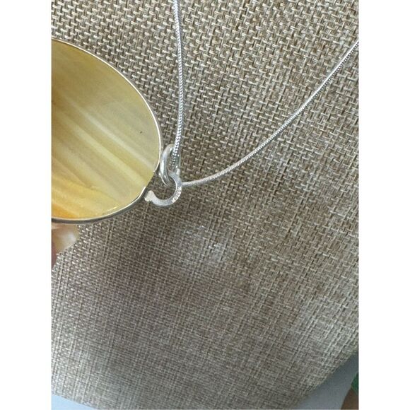 Agate Pendant S925 Necklace - Picture 6 of 8